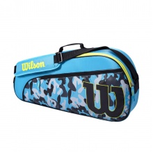 Wilson Racketbag Team Kinder/Junior (Schlägertasche, 1 Hauptfach) hellblau/dunkelblau 3er